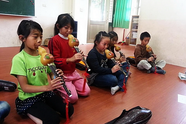  清境民族技藝培訓課程，於清境國小開設「雲南葫蘆絲」演奏教學